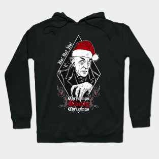 Christmas Bloody Christmas - Nosferatu Creepy Xmas, Ho Ho Bad Santa Hoodie